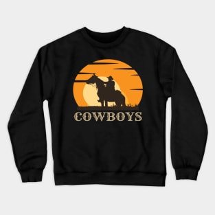 Cowboys Sunset Crewneck Sweatshirt